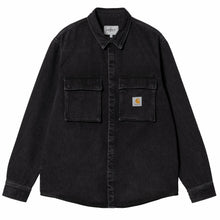 Load image into Gallery viewer, Carhartt WIP Monterey Shirt Jacket Black Stonewashed
