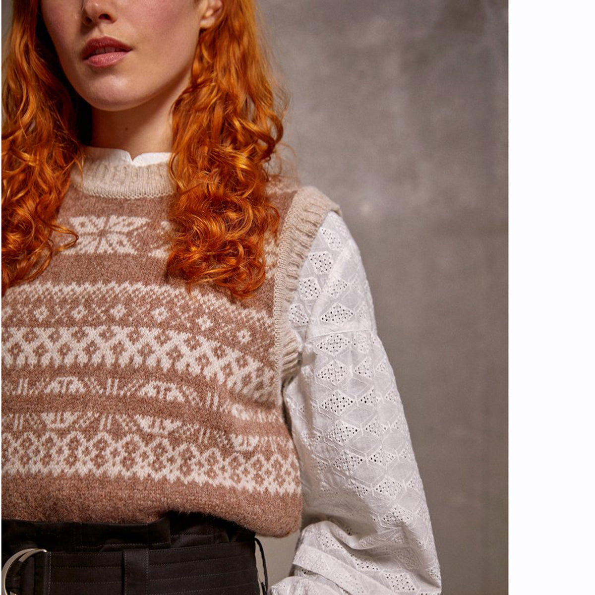 Sideline Rafi Vest Putty / Nutmeg