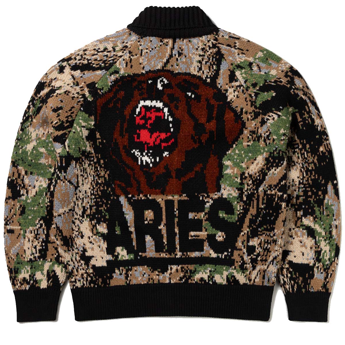 Aries Camo Varsity Zip Thru Knit – Supra Aries Camo Varsity Zip Thru Knit – Supra