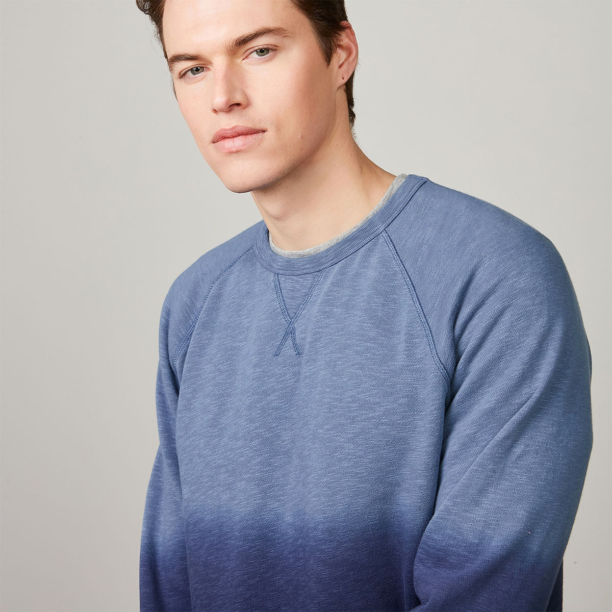 Hartford Navy Blue Tie Dye  Light Sweatshirt