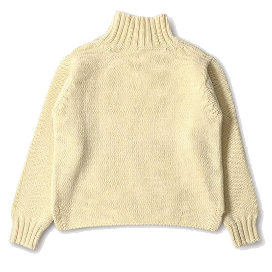 MHL W' Wide Neck Wool Sweater Natural