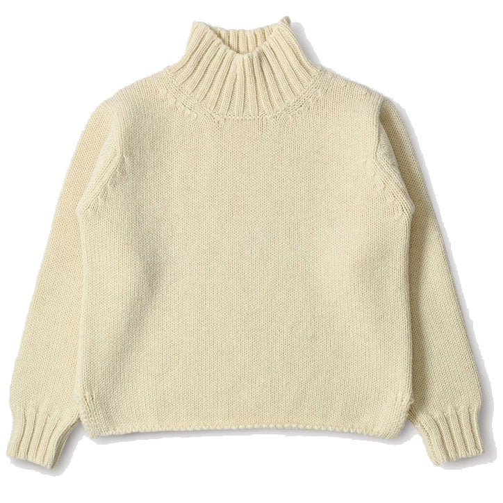 MHL W' Wide Neck Wool Sweater Natural