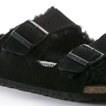 Load image into Gallery viewer, Birkenstock Arizona Suede Leather Narrow Fit Black
