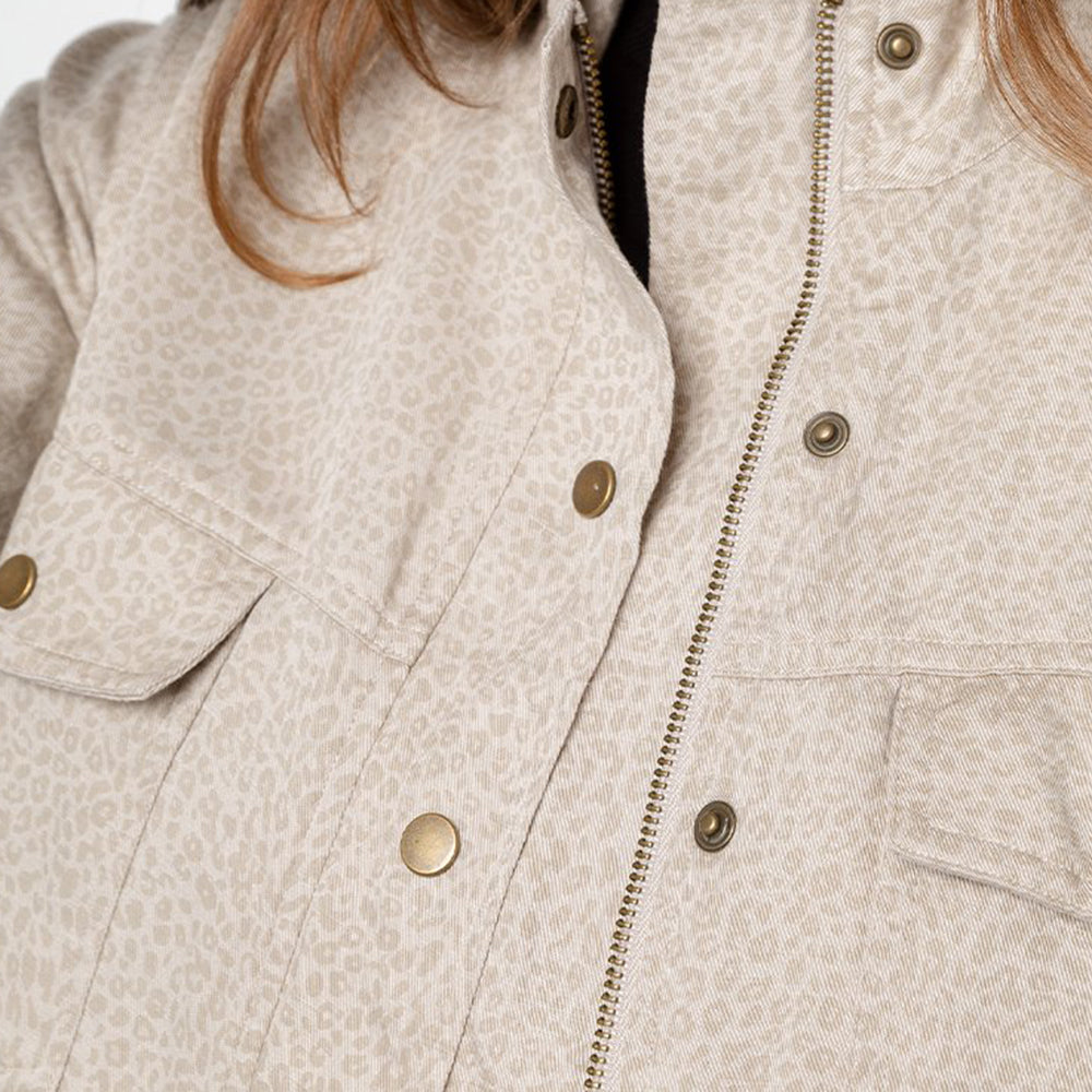 Rails Collins Jacket White Mini Cheetah