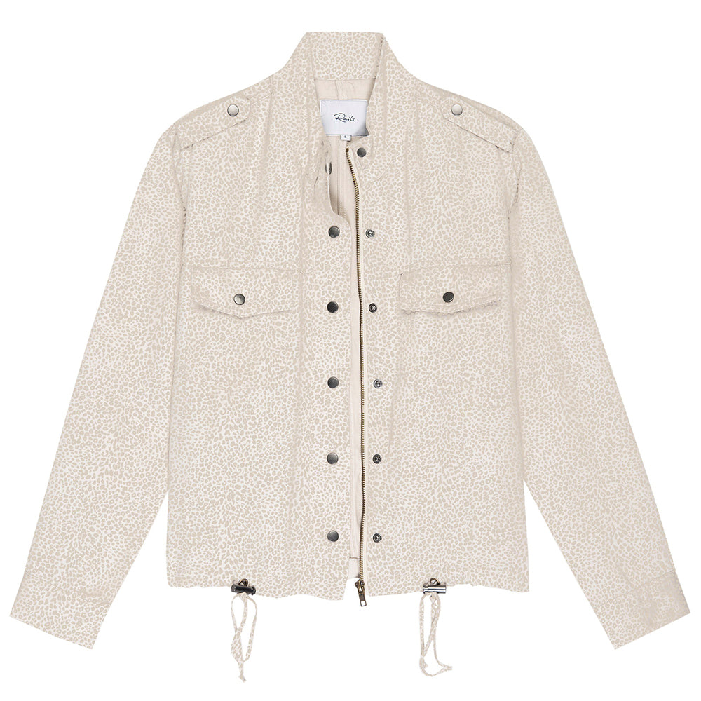 Rails Collins Jacket White Mini Cheetah