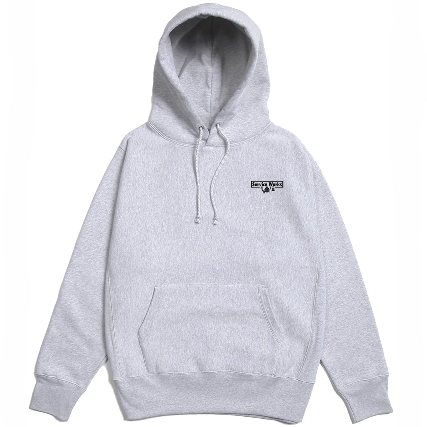 Service Works Heavyweight 12oz Logo Hoodie Grey