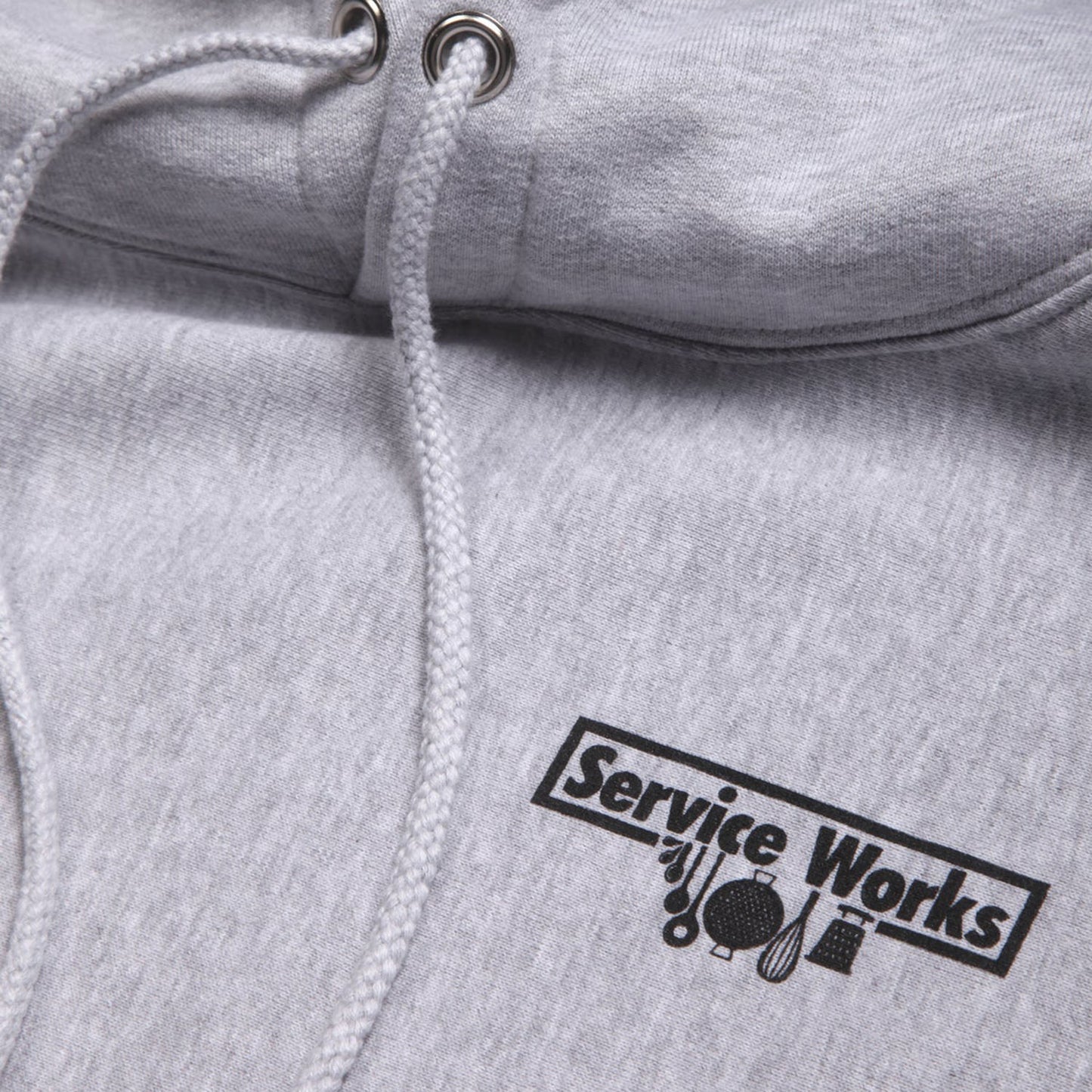 Service Works Heavyweight 12oz Logo Hoodie Grey