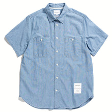 Load image into Gallery viewer, Norse Projects Silas Chambray SS Tab Series Indigo
