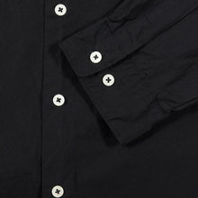 Load image into Gallery viewer, Manual Alphabet Loose fit Regular Collar Shirt Black
