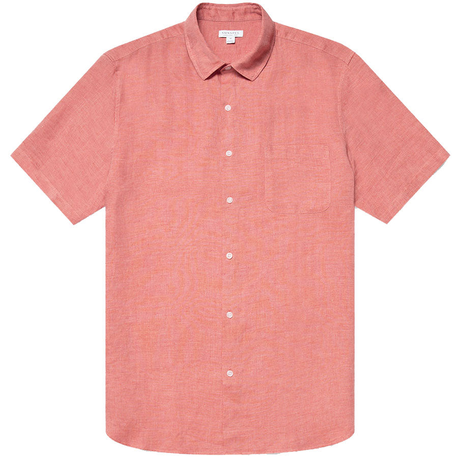 Sunspel SS Shirt Burnt Sienna
