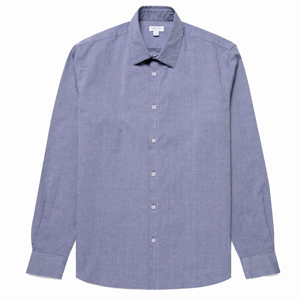 Sunspel Oxford Shirt Dark Blue Oxford