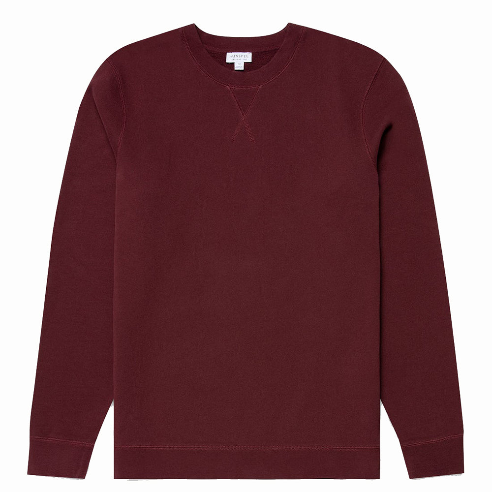 Sunspel Loopback Sweatshirt Vino