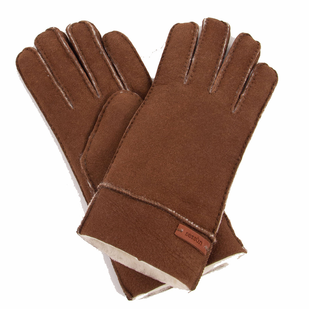 Sessun Page Shearling Glove Chestnut