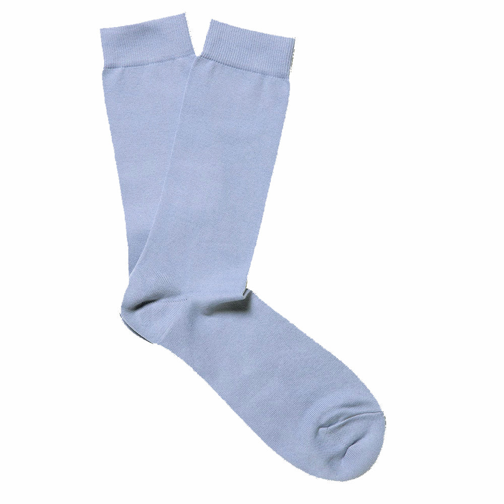 Sunspel Cotton Socks Pastel Blue