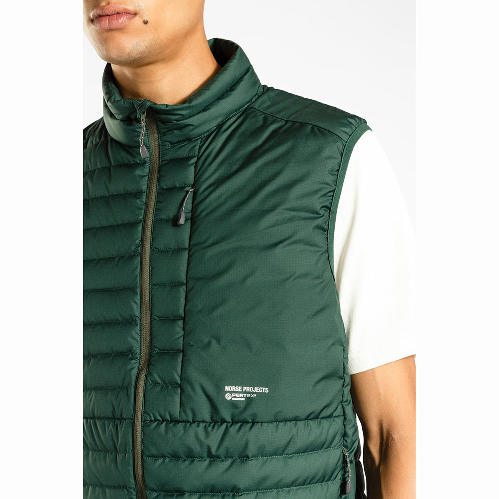 Norse Projects Birkholm Light Down Pertex Forest Green