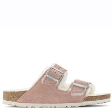 Load image into Gallery viewer, Birkenstock Arizona Shearling Narrow Fit Pink Clay
