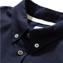 Load image into Gallery viewer, Norse Projects Anton Brushed Flannel Shirt Dark Navy
