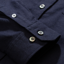 Load image into Gallery viewer, Norse Projects Anton Brushed Flannel Shirt Dark Navy
