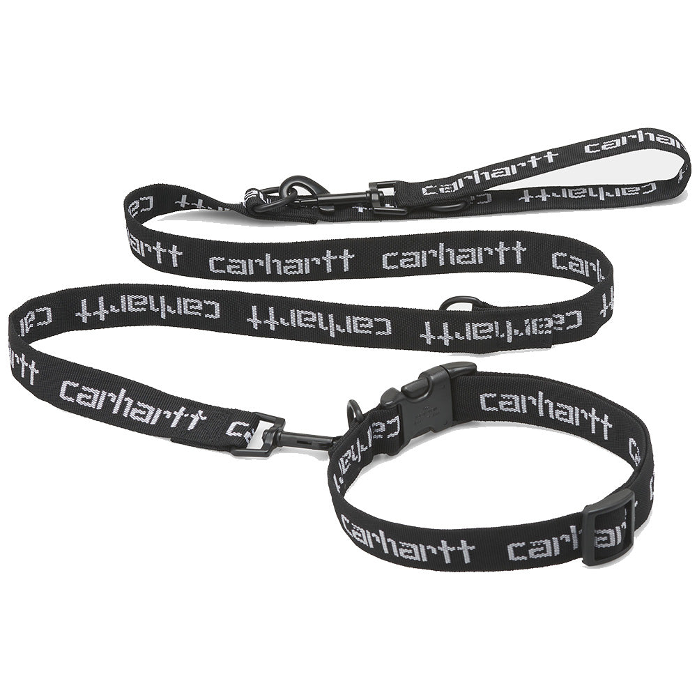 Carhartt WIP Script Dog Leash & Collar Black