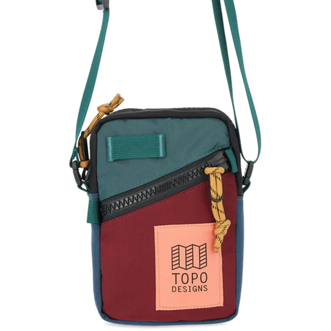 Topo Designs Mini Shoulder Bag Zinfandel/Botanic Green
