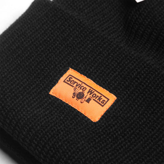 Service Works Logo Watch Cap Black